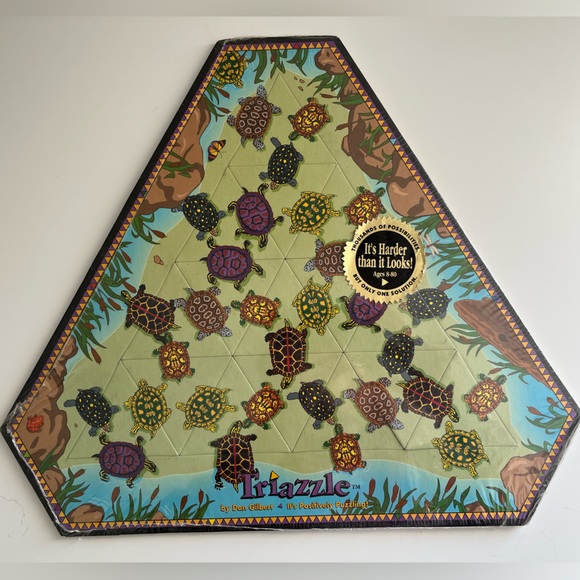 DaMert Company Games Vtg Nip Dan Gilbert Rare Turtle Triazzle
